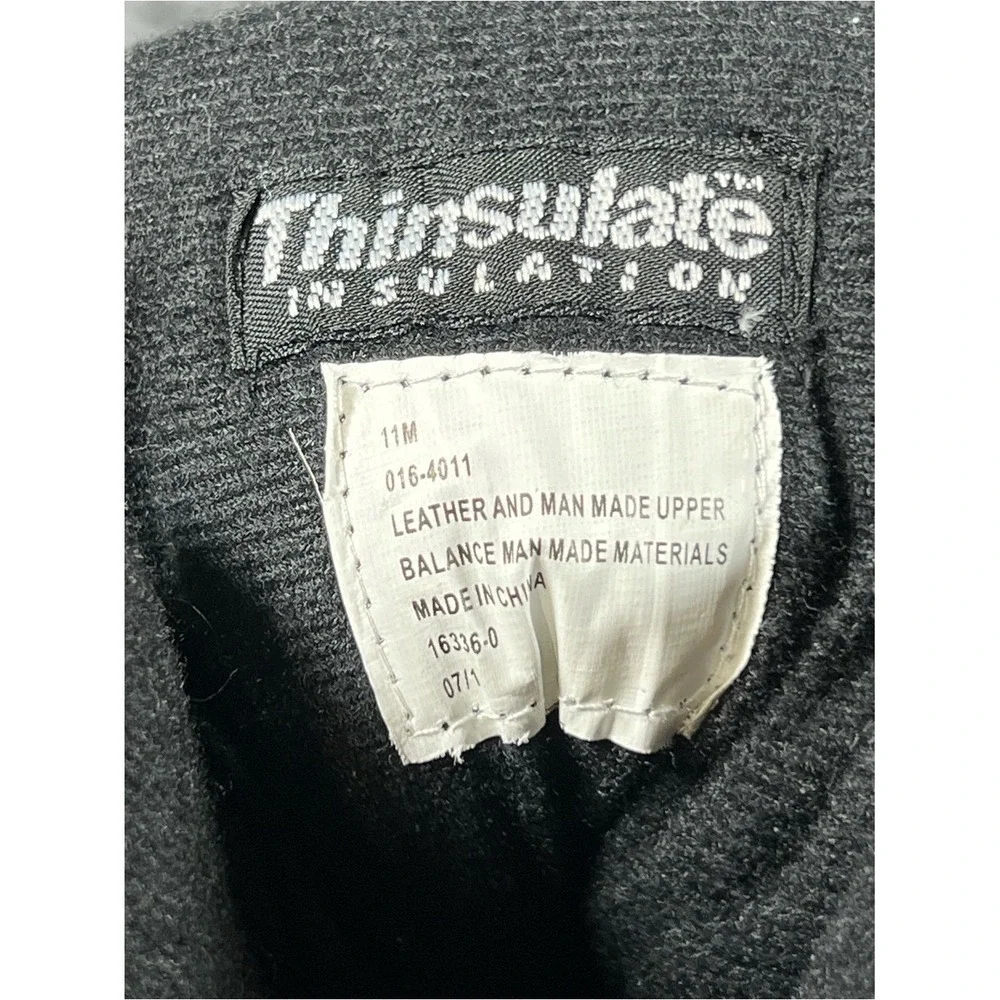 Weatherproof‎ Thinsulate Black Suede Men's Boot Sz 11